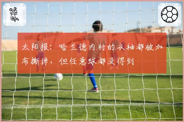 太阳报：哈兰德内衬的衣袖都被加布撕掉，但任意球都没得到